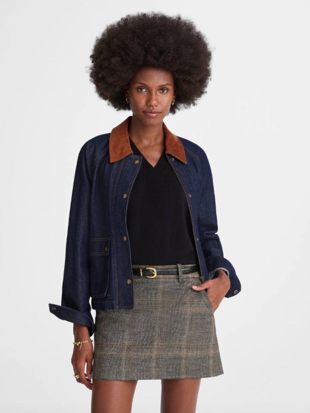 NWOT Suiting Mini Skirt in Plaid